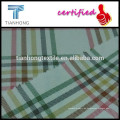 tejido de raya colorida técnica verificación patrón tacto suave 100 tela cruzada hilo de algodón teñido de tela para camisa